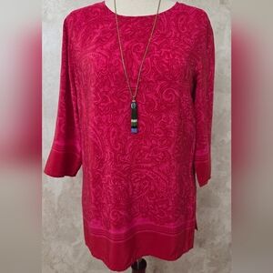 NWT Vintage Diane Von Furstenberg Silk Paisley Top (XS)